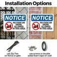thumbnail image 3 of (2 Pack) No Food Or Drink Allowed In This Area OSHA Notice Sign 24 Inch X 18 Inch Indoor / Outdoor Rust-Free Aluminum Metal Signs for Workplace, Workshop, and Construction Site, Made in, 3 of 8