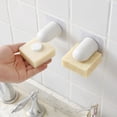 thumbnail image 3 of Soporte magnético para jabón montado en pared | Organizador para baño y cocina ABS gris con fuerte adhesión | 6x4x4cm | Accesorio de almacenamiento para el hogar | 1 unidad, 3 of 6