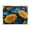 Blue Leaves and Sunflowers, variant on Acrylic Tray Clear Serving Tray Rectangle Decorative Tray with Cut Handle Blue Leaves and Sunflowers