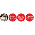 thumbnail image 2 of Darling Souvenir Custom Photo Wedding Stickers Candy Chocolate Labels 190 Pcs-Red, 2 of 2