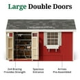 thumbnail image 4 of Little Cottage Co. 8x14 Colonial Pinehurst Shed with Operable Window and Floor, Outdoor Wood Storage Do-It-Yourself Precut Kit, 4 of 14