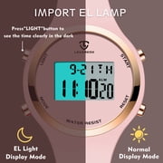 Digital Watch For Women,Watches for Women Sport Wristwatch with Alarm/Stopwatch/Chronograph/Back Light Christmas Gifts for Women