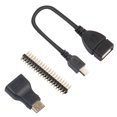 thumbnail image 3 of 1 Mini HDMI compatible con Micro USB GPIO Header 3 en Kit++ para Raspberry Pi Zero, 3 of 8