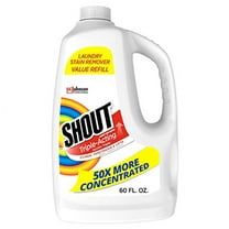 Shout Triple-Acting Refill, Laundry Stain Remover, 60 oz