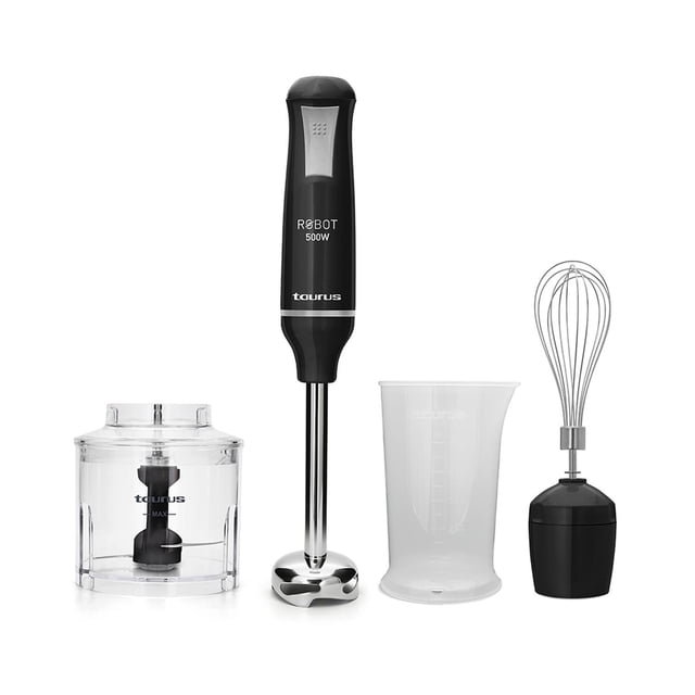 Batidora de inmersión Taurus ROBOT 500 INOX COMPLETE negro 500 W