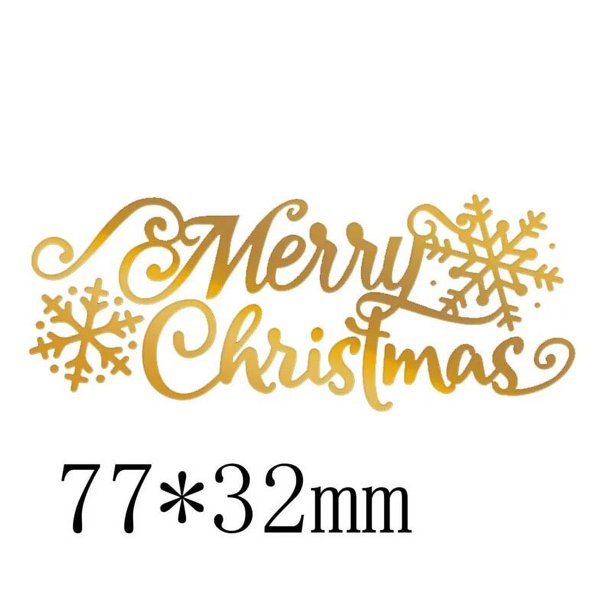 Hermosas palabras de saludos navideños, Feliz Navidad, Feliz Año Nuevo, platos de papel de aluminio para álbum de recortes, tarjetas de papel DIY Ablum
