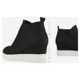 thumbnail image 4 of Dream Pairs Women’s Platform Wedge Sneakers Ankle Booties, 4 of 5