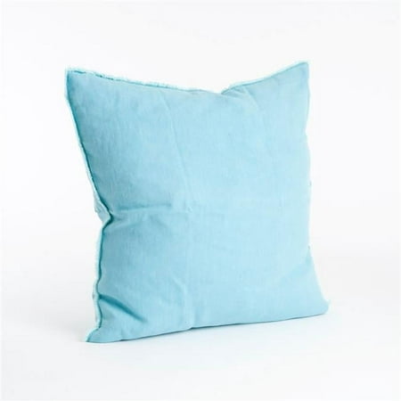 UPC 789323282453 product image for SARO 13049.TQ20S 20 in. Square Fringed Design Linen Down Filled Pillow - Turquoi | upcitemdb.com