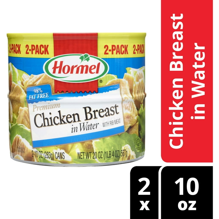 HORMEL Premium Chicken Breast in Water Steel Can 10 oz 2 Pack Walmart
