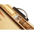 thumbnail image 4 of 15-Inch Wood Backgammon Set - Black/Zebra Wood Board - Oak Inlaid Wood Field, 4 of 5