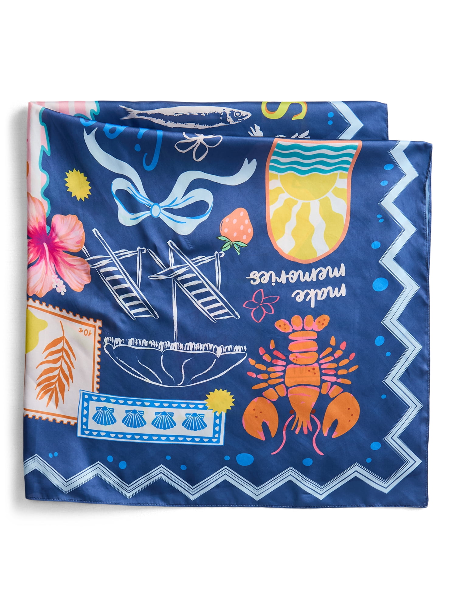 No Boundaries Printed Square Scarf, Women’s