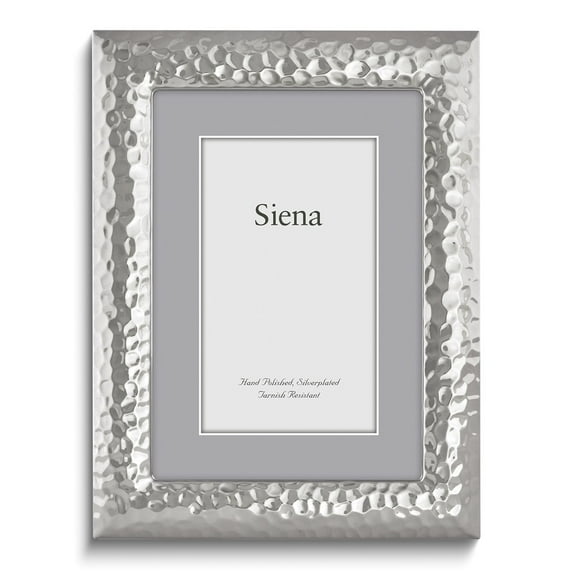 Siena Modern Hammered Frame Silver 4x6