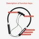 thumbnail image 4 of Pisexur Electronics - Auriculares Bluetooth con banda para el cuello para hombre, auriculares deportivos inalámbricos estéreo HD, auriculares Bluetooth para el cuello con micrófono con cancelación de, 4 of 8