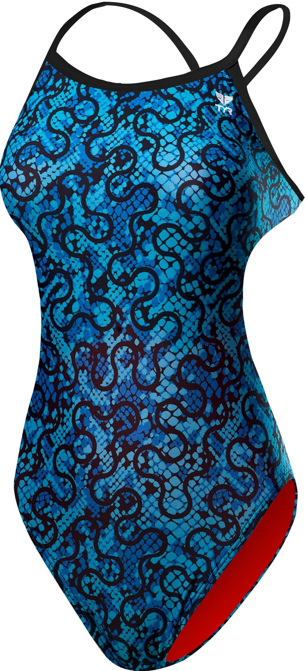 TYR Sport Womens Swimwear Burano Crosscut Fit TieBack Swimsuit 36