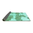thumbnail image 2 of Ahgly Company Indoor Rectangle Abstract Turquoise Blue Modern Area Rugs, 5' x 8', 2 of 4