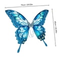 thumbnail image 3 of Halloween Butterfly Wing Costume Prop, Polyester Construction, Wearable Costume Backpiece for Halloween Party and Dress-Up Events, Indoor Display for Living Room, Bedroom, Mantel and Shelf, Blue, 3 of 6