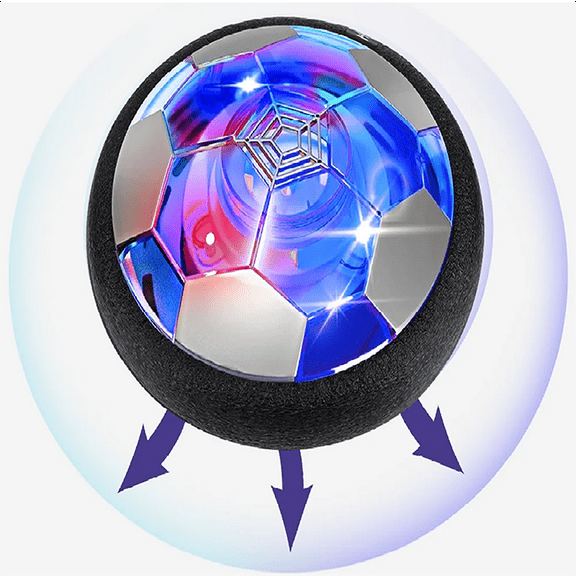 Hover Soccer Ball Toys, Air Power Kids Soccer Ball with LED Light, Hover Soccer Ball Indoor for Kids, Fun and Active Indoor Game, Girls Boys Toys Gifts for 3 4 5 6 7 8 Years Old