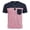 A-Pink252, variant on JAJAHO Mens Henley Shirts Short Sleeve T Shirt Casual Summer Color Block Graphic Tees With Pocket Stylish Tops