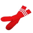 thumbnail image 2 of Alta Tubo Calcetines Atlético Deporte Deportivo Raya Blanca DYNWAVEMX Rodilla Calcetín de metro de High raya blanca sobre rojo atléticos Deportes, 2 of 8