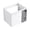 24" Glossy White Vanity Only, variant on LHSHID 24"Wall-Mounted Bathroom Vanity,2-Soft Close Doors,Glossy White Vanity Grey Glass 1/2 Door,Plywood(KD-Packing)-Excluding Sink