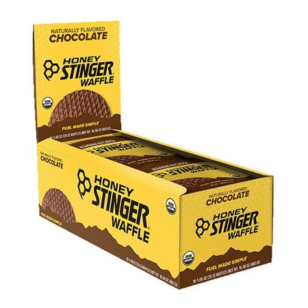 Honey Stinger Organic Energy Waffles, Chocolate, 16 Ct