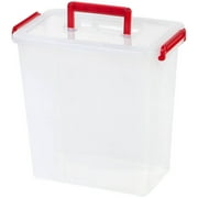 IRIS Holiday Bow Box with Handle, Red