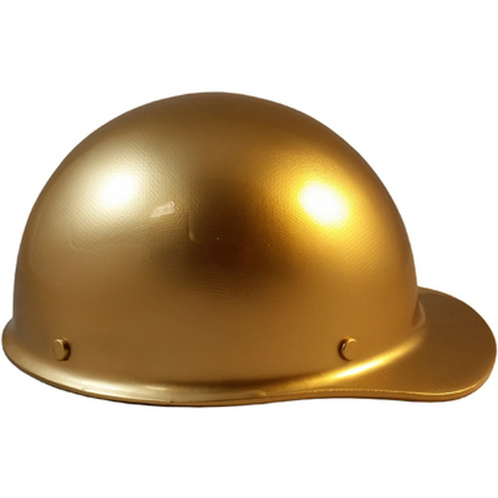 MSA Skullgard Cap Style Hard Hat With Ratchet Suspension Custom Gold