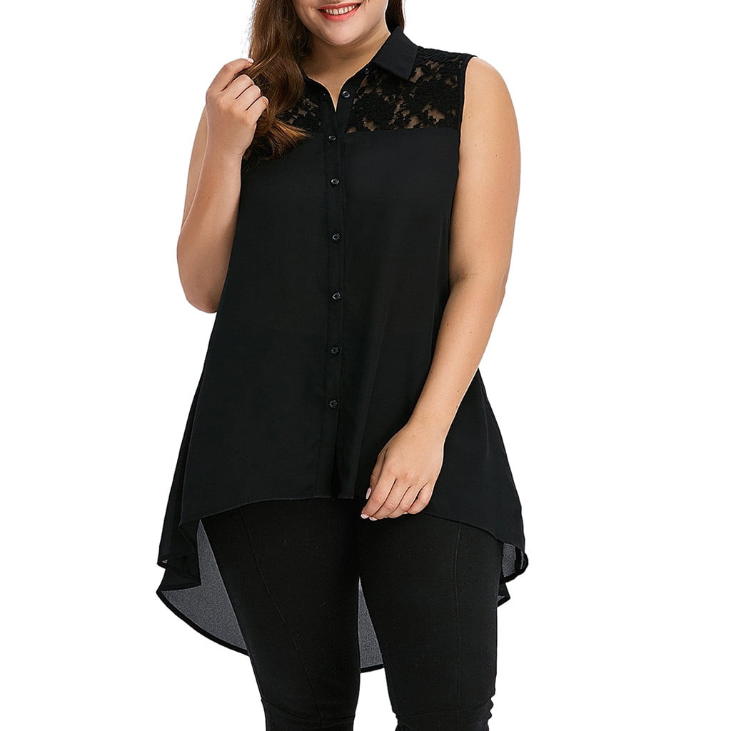 Women Retro Printed Sleeveless Shirt Asymmetrical Loose Tunic Blouse Tops Vest A