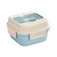 thumbnail image 2 of CQCYD under $5 Adult Lunch Box, Stackable Lunch Containers, Bento Box with Utensil Set, Leak-Proof Lunchbox for Dining Out, Work, Picnic, Microwave Dishwasher Freezer Safe, 2 of 6