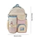 thumbnail image 3 of Contrast Color Backpack Japanese Styles Casual Daypacks Travel Bag Student School Backpack Aesthetic Backpack for Girls Blue, 3 of 4