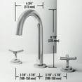 thumbnail image 5 of VIGO Jewel 9 in. H 2-Handle High-Arc Widespread Bathroom Faucet with Cross Handles in Chrome-VG01308CH, 5 of 13
