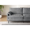 thumbnail image 2 of 80-inch Large Grey Loveseat with Armrest and Toss Pillows, Soft Cushions - Suitable for Bedroom and Office, 2 of 3