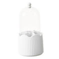 thumbnail image 3 of Organizador de brochas de maquillaje giratorio de 360 degree con tapa, organizador de escritorio multifuncional Blanco, 3 of 9