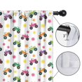 thumbnail image 4 of Blackout Kids Curtains,White Star Monster Cartoon Trucks Pattern Childrens Insulated Curtains Set Of 2,Bedroom Essentials,Toddler Room Decor 42"x54", 4 of 5