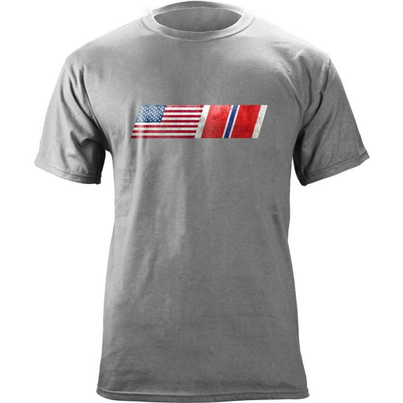 Vintage American Flag Bronze Star Blend Veteran T-Shirt