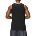 thumbnail image 2 of J. METHOD Men's Premium Basic Casual Plain Tank Top Sleeveless Crewneck Active Workout T Shirts NEMT106 Black L, 2 of 4