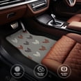 thumbnail image 5 of Daiia Rooster Printed Car Floor Mats Set of 4, Durable Non Slip Auto Floor Carpet, Car Interior Carpets Proof Foot Pads Anti-Slip Cushion Automoetive Accessories, 5 of 6