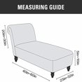 thumbnail image 3 of CHOK 2024 Housse de Chaise Longue en Velours Extensible Sans Accoudoirs pour Fauteuil Inclinable, Housse de Sofa Noire, 3 of 7