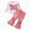 A308-Pink, variant on XZNPDUCQ 12-18 Months Toddler Baby Girl Fall Winter Outfit Letter Print Long Sleeve Sweatshirts and Stretch Pants Infant Girl Clothes A308-Pink