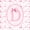 Pink D, variant on Manfei Sweet Heart Bow Full Size Sheets For Kids,Letter H Monogram Letter Bed Sheets For Girly,4-Piece