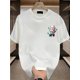 thumbnail image 1 of Men's Trendy Cotton Graphic T-Shirt - Casual Loose Fit, Short Sleeve, Colorful Handprint & "SAY HI!" Design, Summer Streetwear, Casual Summer Wear | Graphic Tee | Glossy Texture, 1 of 5