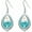 Turquoise, variant on Mustard Seed Cross Earrings Sterling Silver Mountain Dangle Dangling Earrings Teardrop Christian Faith Religious Jewelry for Women