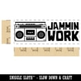 thumbnail image 2 of Jammin Work Stereo Teacher Student School Self-Inking Rubber Stamp Ink Stamper - Purple Ink - Large 2-3/4 Inch, 2 of 7