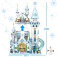 thumbnail image 3 of Disney Frozen Anna Elsa Castillo de princesas Bloques de construcción Kit Ladrillos Modelo de película clásica Niños Niñas Juguetes para niños Regalo, 3 of 3