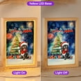 thumbnail image 2 of Merry Christmas and Happy New Year Santa French Bulldog Holiday Xmas Winter 2025 Acrylic Plaque with Wood Photo Frame Box Dog Lover Gifts Light Box - 00024, 2 of 5