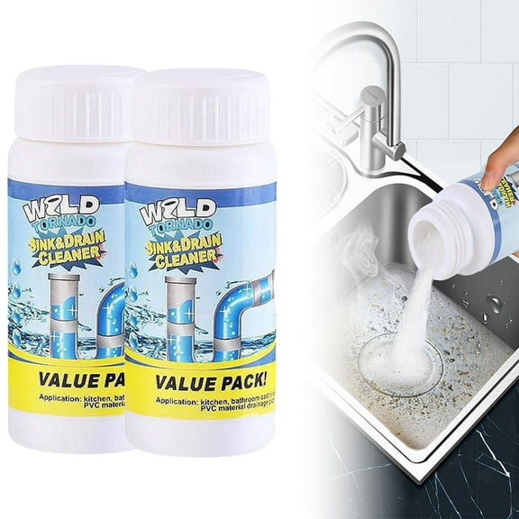 Sink Drain Cleaner, 2025 New Sink and Drain Cleaner, Portable Powder Cleaning Tool, Fast Powerful Pipe Unclogging Agent for Kitchen and Pipes Cleaning Tool