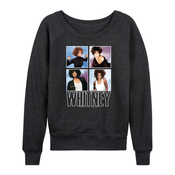 Whitney Houston - Whitney Grid - Women's Lightweight French Terry Long Sleeve Shirt