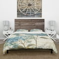 thumbnail image 2 of Designart 'butterfly Blue Garden II' Cottage Duvet Cover Set, 2 of 4
