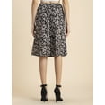 thumbnail image 4 of Moomaya Printed A-Line Skirt For Women, Elastic Waist Midi Length Formal Look Skirt, 4 of 8