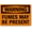 Warning Sign 5, variant on Warning Sign Fumes May Be Present - 8"x12" Industrial Alert Sign for Laboratory Ventilation Areas